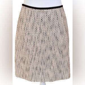 VINCE CAMUTO Pinky-Beige Tweed Straight Pencil Mini Skirt Size 6